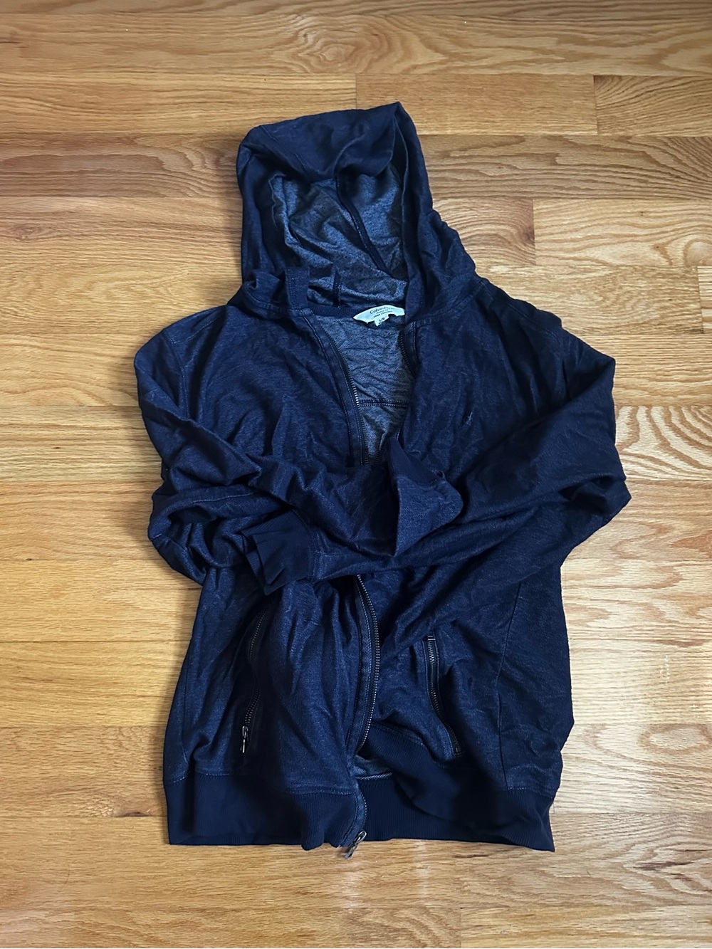 Calvin Klein Navy Lightweight Hooded Zip Jacket